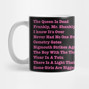 The Smiths The Queen Is Dead Tracklist Mug